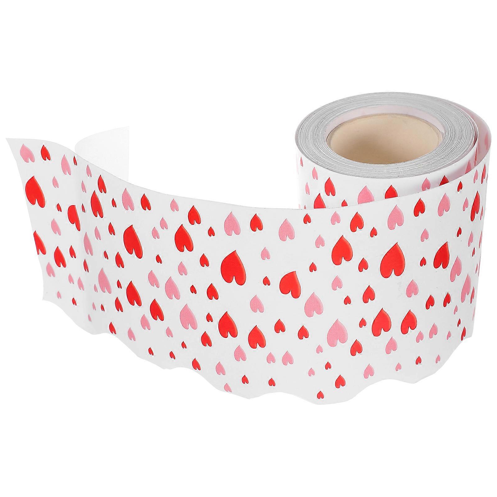 Valentine's Day Decor Bulletin Board Borders Stickers Chalkboard Use Roll