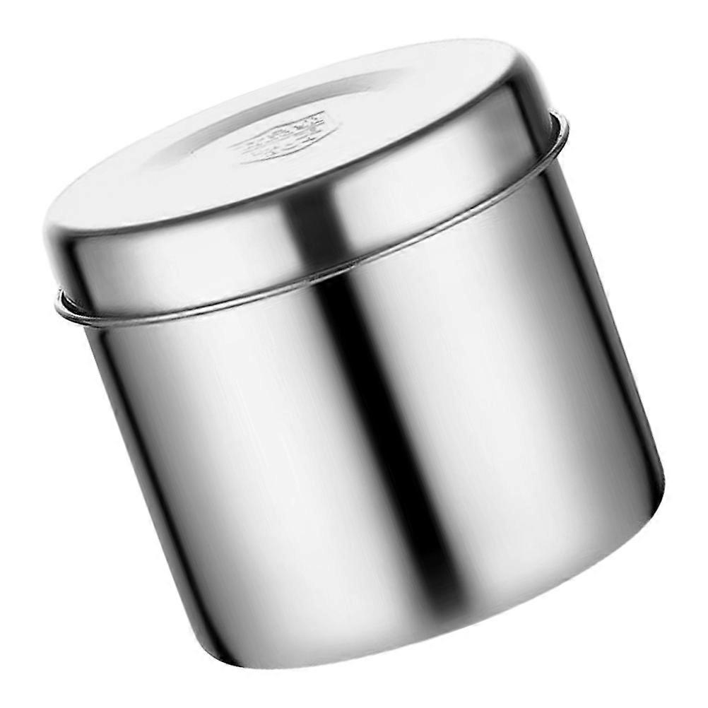 Airtight Storage Container Stainless Steel Cylindrical Shape For General Users 550ML 1Set