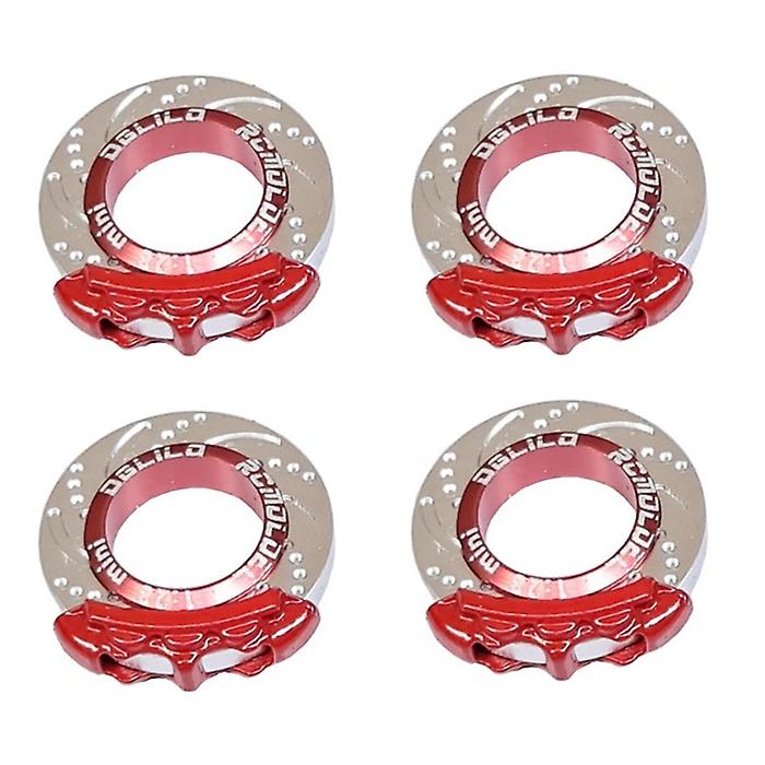 4Pcs Metal Brake Caliper Brake Disc for 1/28 RC Touring Car K969 K989 MINI-Q MINI-Z MINI-D Upgrade