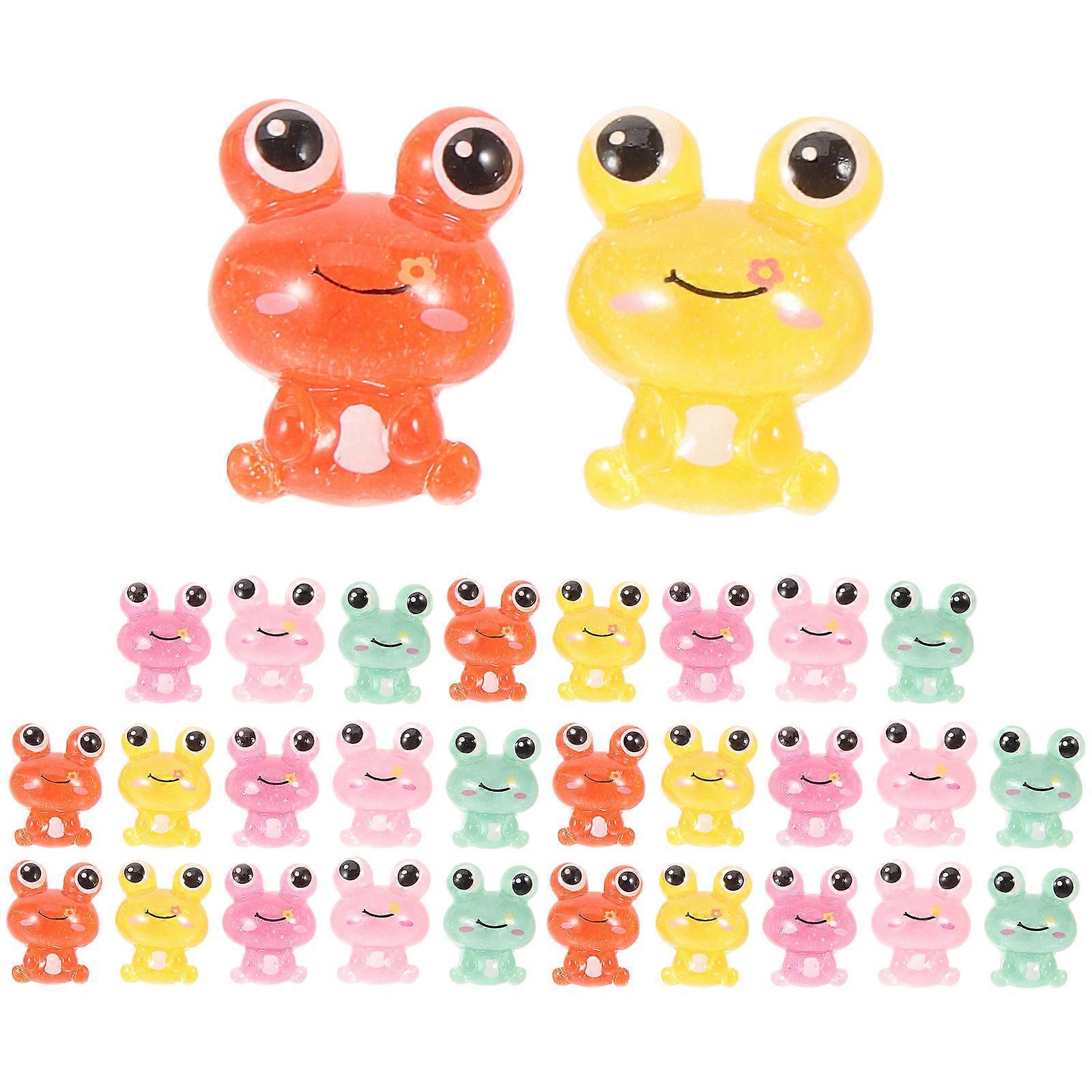 Decorative Push Pin Thumbtacks Frog Shaped Resin Map Pins Office Use 30Pcs
