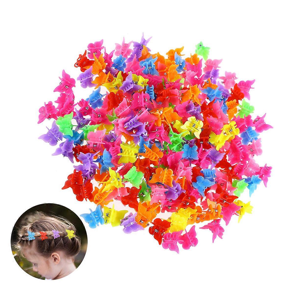 Hair Accessories for Teens Tiny Barrettes Technology Personal Use Random Color 100Pcs
