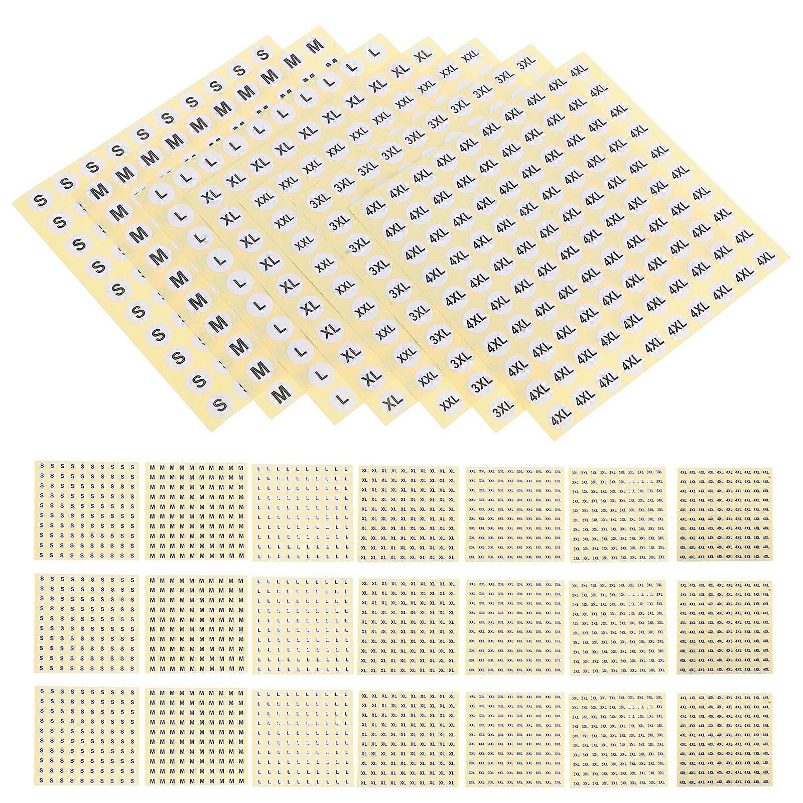 7000pcs Self Adhesive Round Stickers for Apparel Retail Home Use – Efficient Sorting & Quick Identification