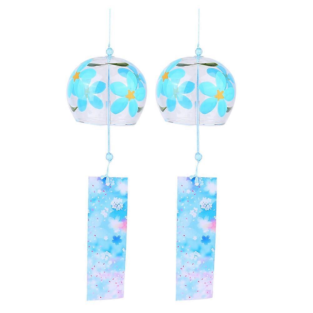 Bell Wind Chime Hanging Wind Chimes Assorted Color 42X7.5CM 2Pcs