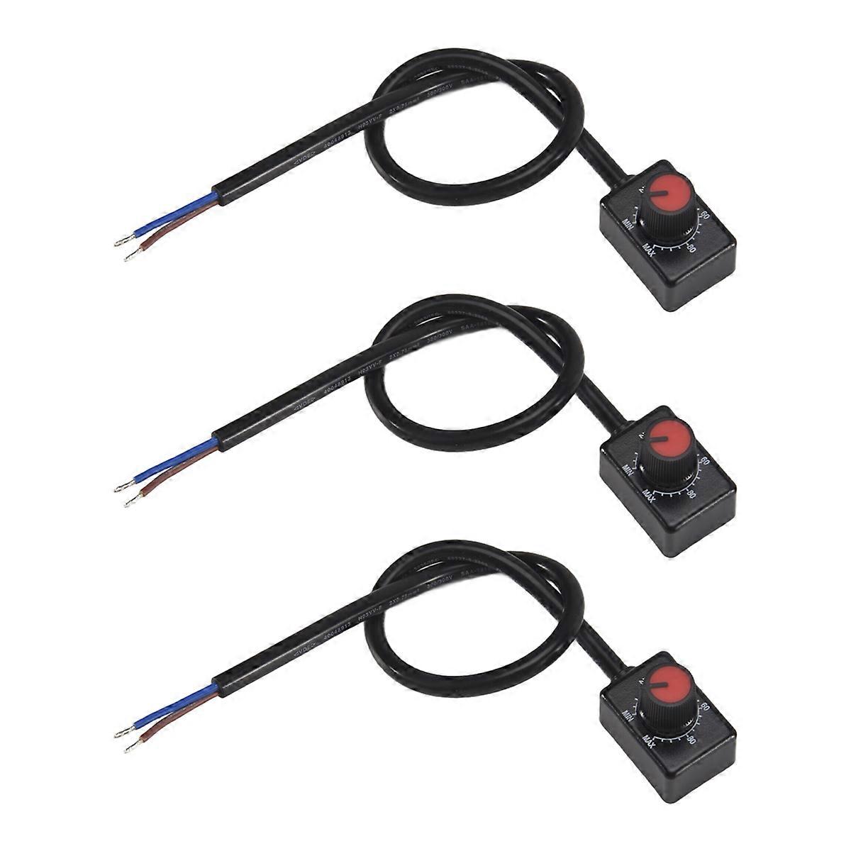 DC 0/1-10V Knob LED Dimmer, Low Voltage Passive Dimmer 3Pc