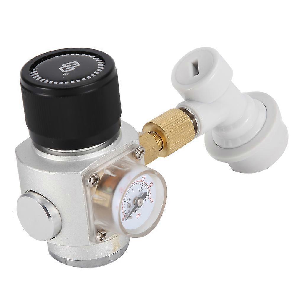 Mini CO2 Gas Regulator for Home Brewing with Ball Lock Disconnect for Corny Keg