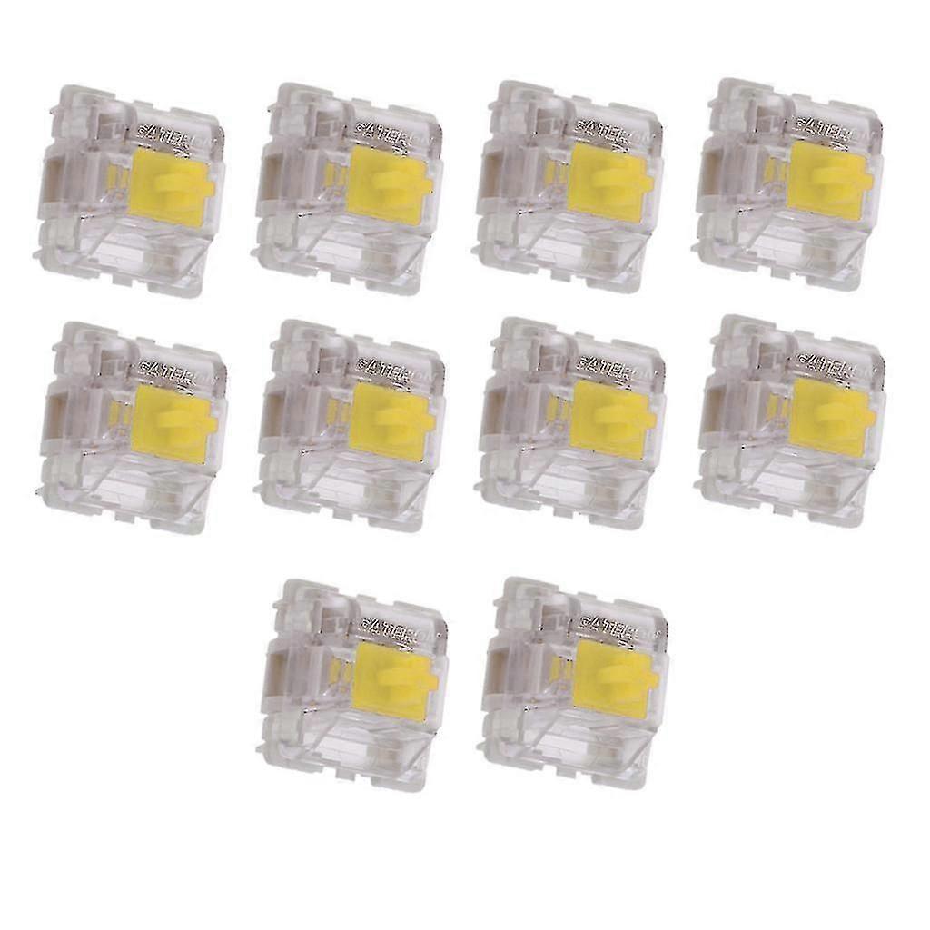 10Pcs Gateron SMD Yellow Switches Mechanical Keyboard For Cherry MX GK61 GK64,Gateron SMD Yellow Switches, Mechanical Keyboard, Gaming Keypad