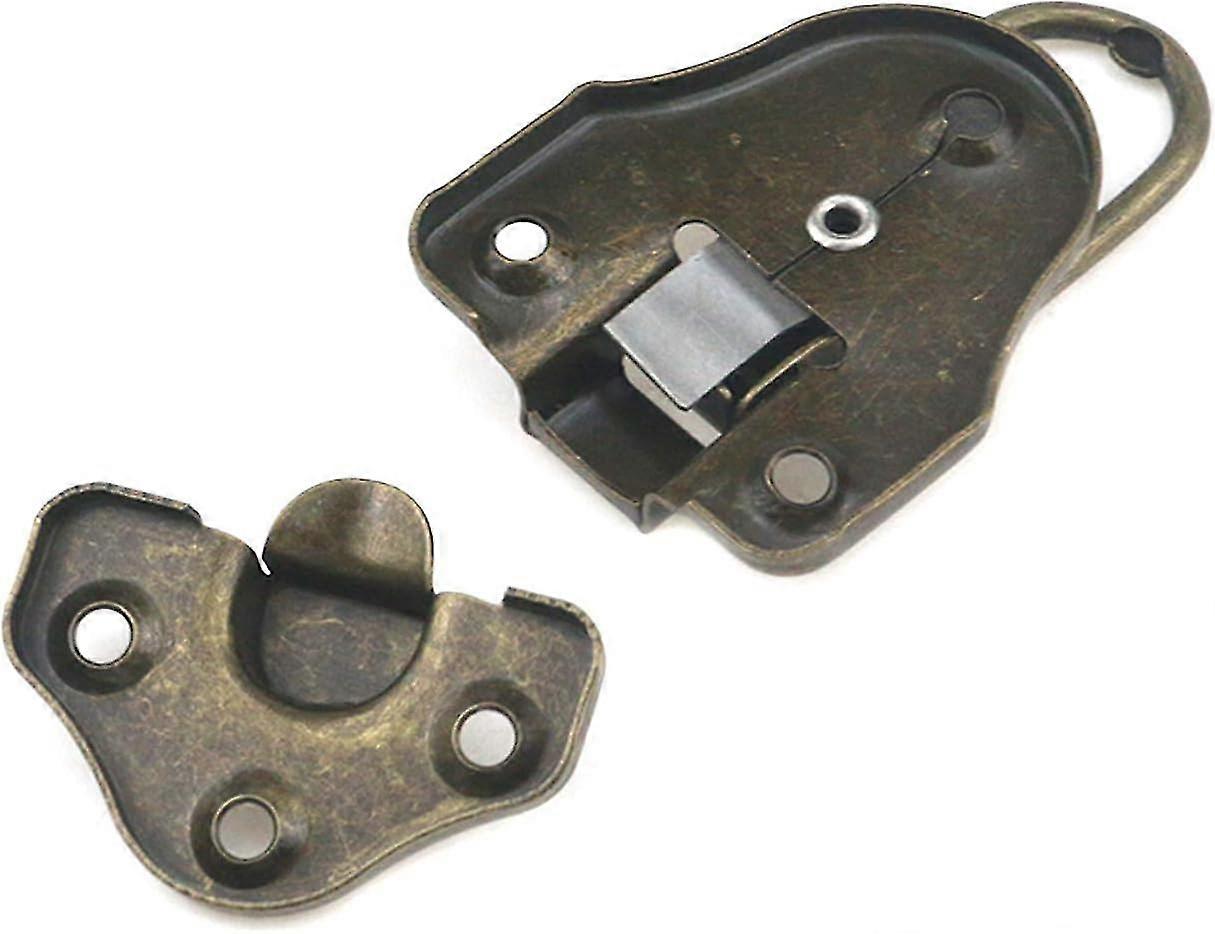 8 Pcs Metal Box Hasp Lock - Decorative, Red Bronze