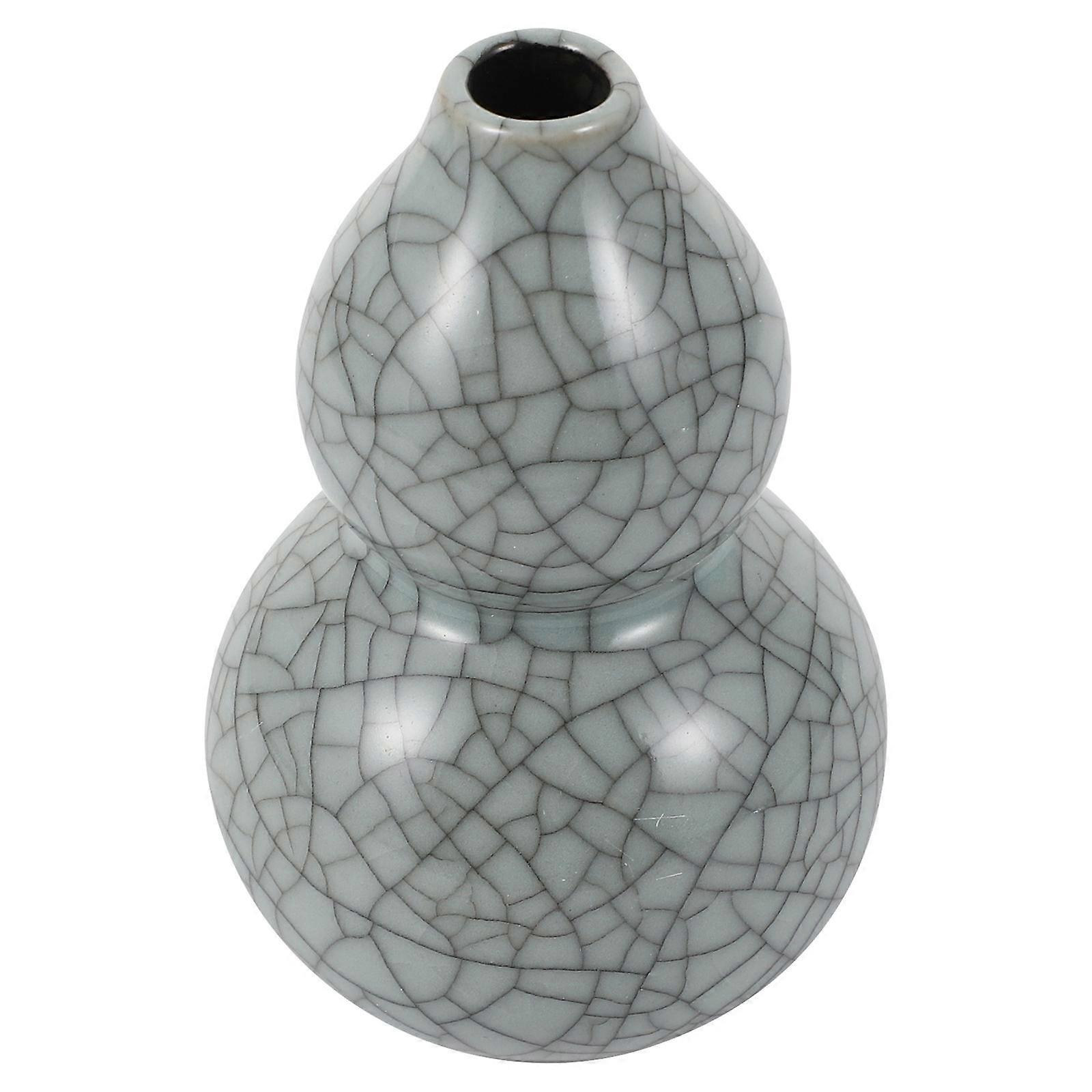 Ceramic Rustic Vase Home Decoration Gourd Shaped Multi 10.5x5.5cm 1Pc