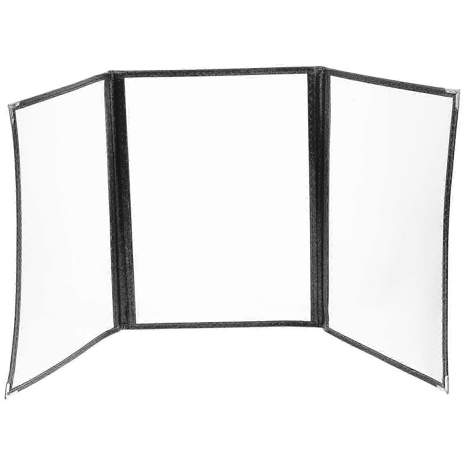 1Pc Transparent Menu Cover PVC Binder Cover Durable Looseleaf Menu Folder