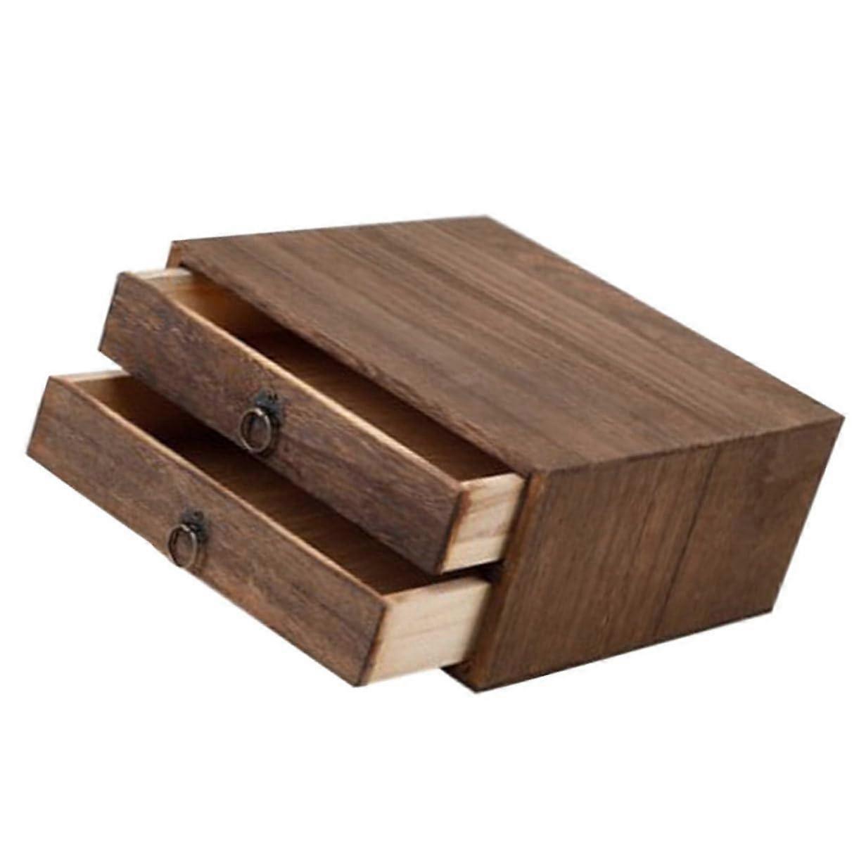 1 Set Tea Casket with Multiple Quality Leather Tea Casket, MultiLayer Storage Box for Tea, Breathable, Protects from Light, Retro Design