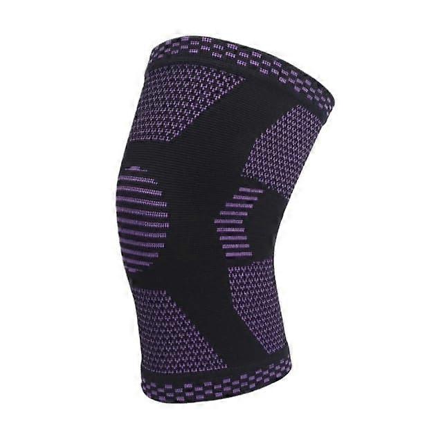 Knee Braces Unisex Knee Compression Sleeves, One Pair, Exercise And Running, Support Strap, Purple, Size M