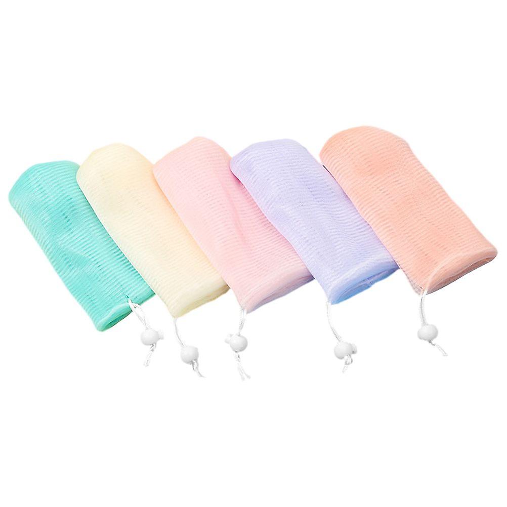 5pcs Soap Bags Mesh Soap Pouches Colored Mesh Soap Bags Exfoliating Mesh Soap Holders
