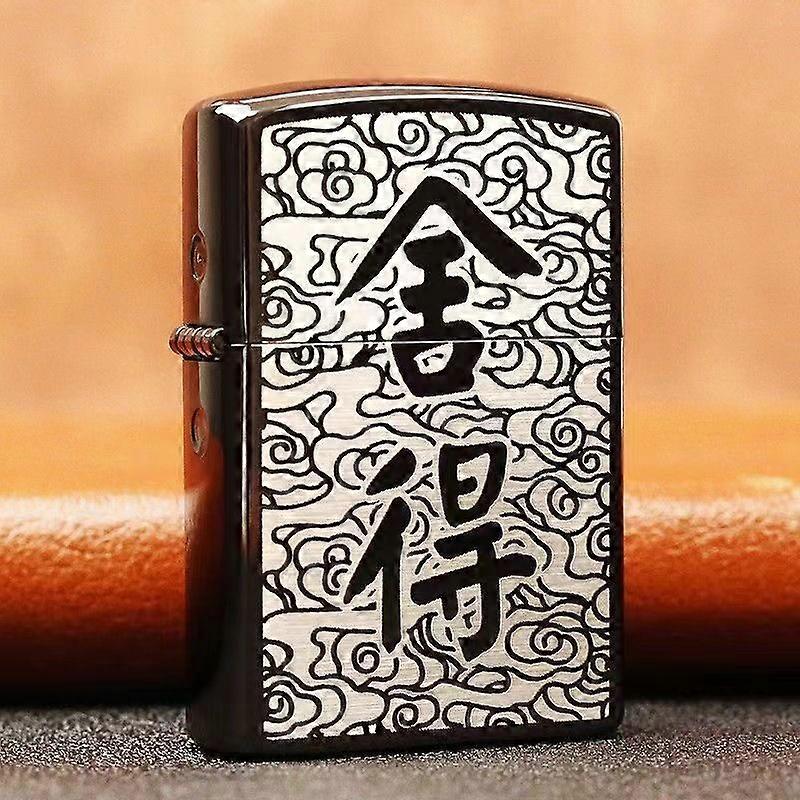 Zorro/Zorro Z91787 Is Willing To Two-Color Kerosene Lighter Windproof Double-Sided Engraving To Send Friends Exclusive Delivery