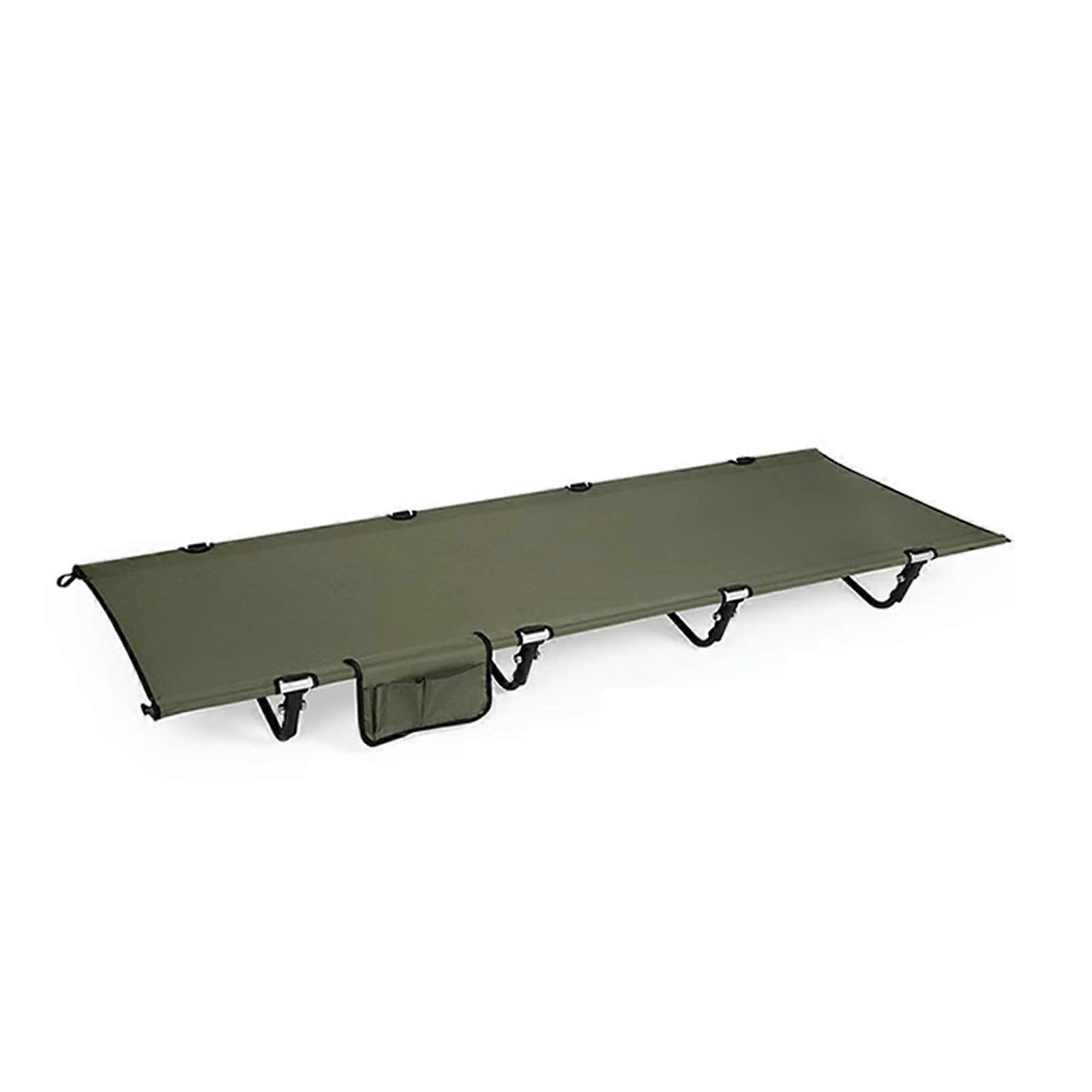 Foldable Camping Cot, Easy to Carry with Stable Structure, Portable Folding Cot, Suitable for Camping, Fishing, Traveling, and Cycling, Green