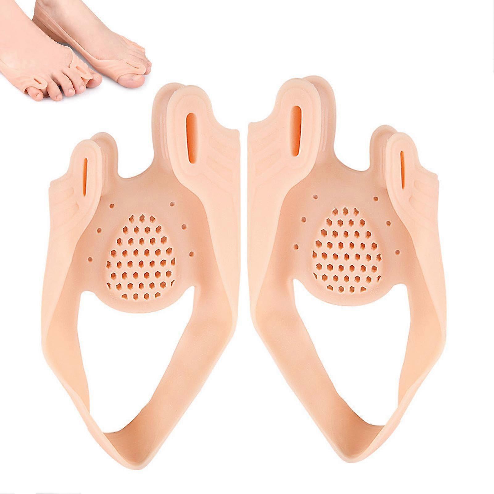 Hammer toe corrector with two holes Forefoot pad, soft separator for feet
