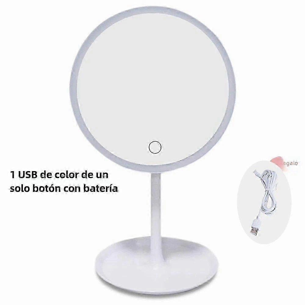 LED Lighted Makeup Mirror with Natural Lighting and Detachable Base, USB Cable, Gift Option