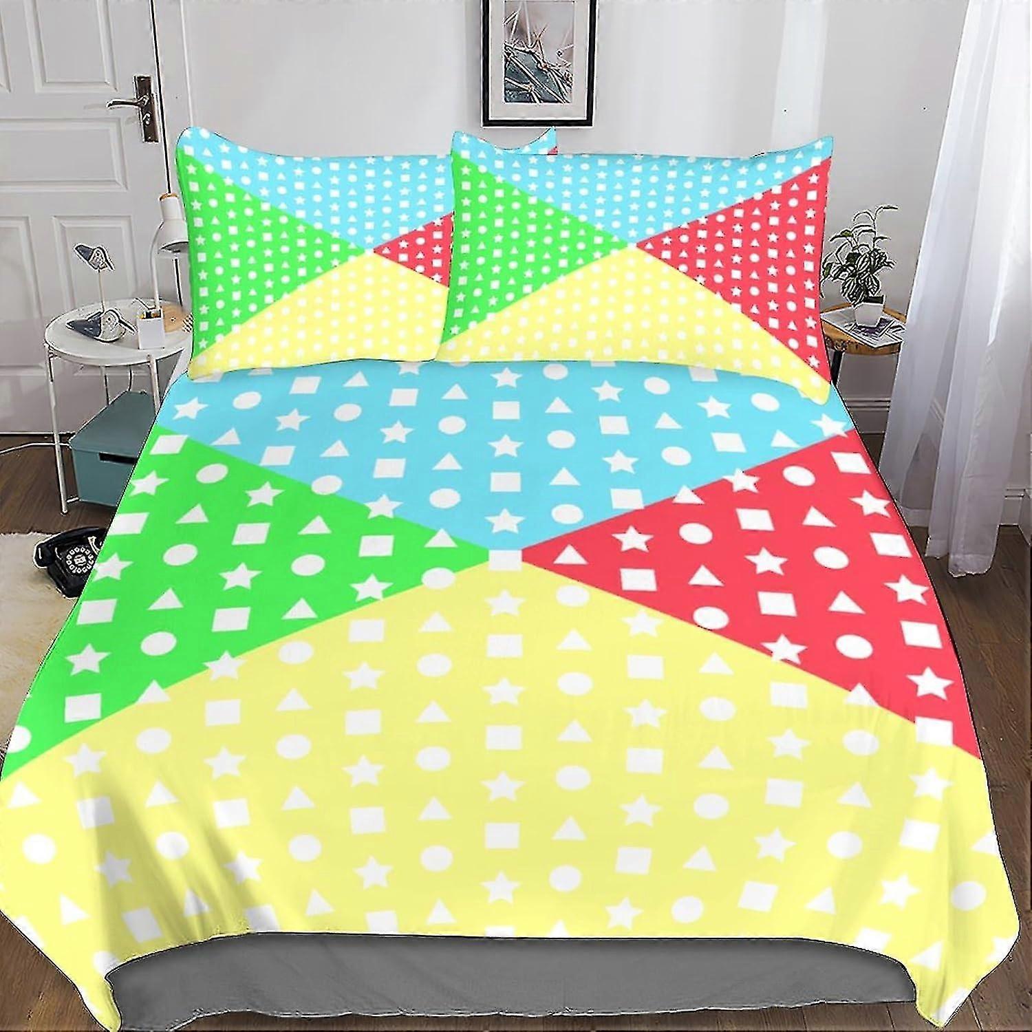 Exotic Prints Bedding Set 3D Duvet Cover Set Soft Microfiber Tartan Quilt Cover with Pillowcases, Comforter Cover 3 Piece Set
