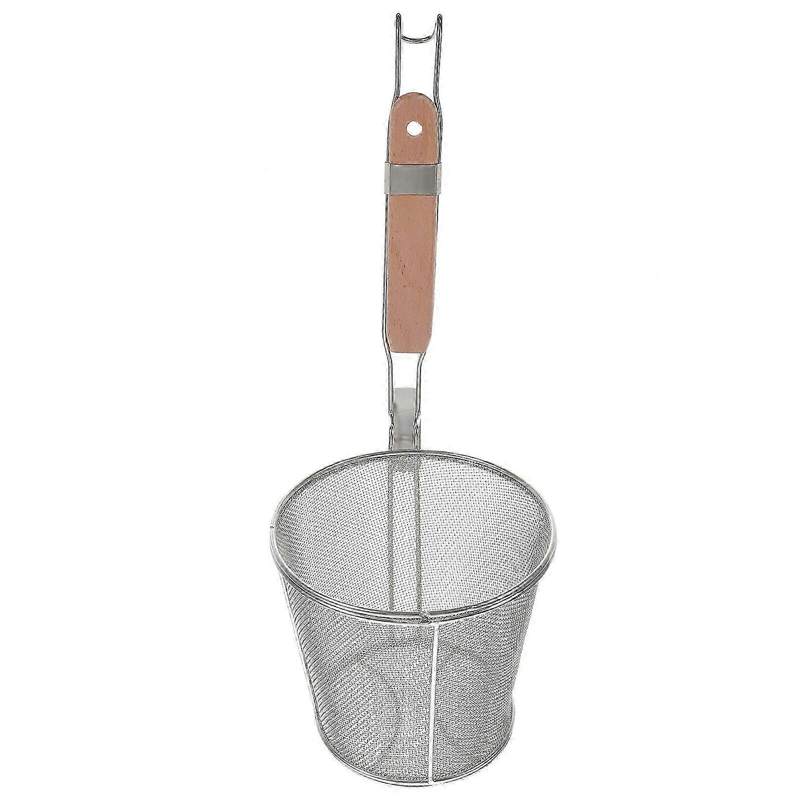 1pc Stainless Steel Filter Colander Suitable for Noodles Kitchen Mesh Scoop Colander Tool