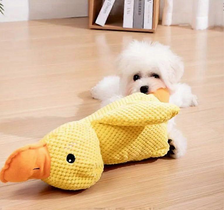 Jouet Pour Chien En Forme De Canard Anti-Stress - Peluche Interactive Avec Sons - Petite Taille