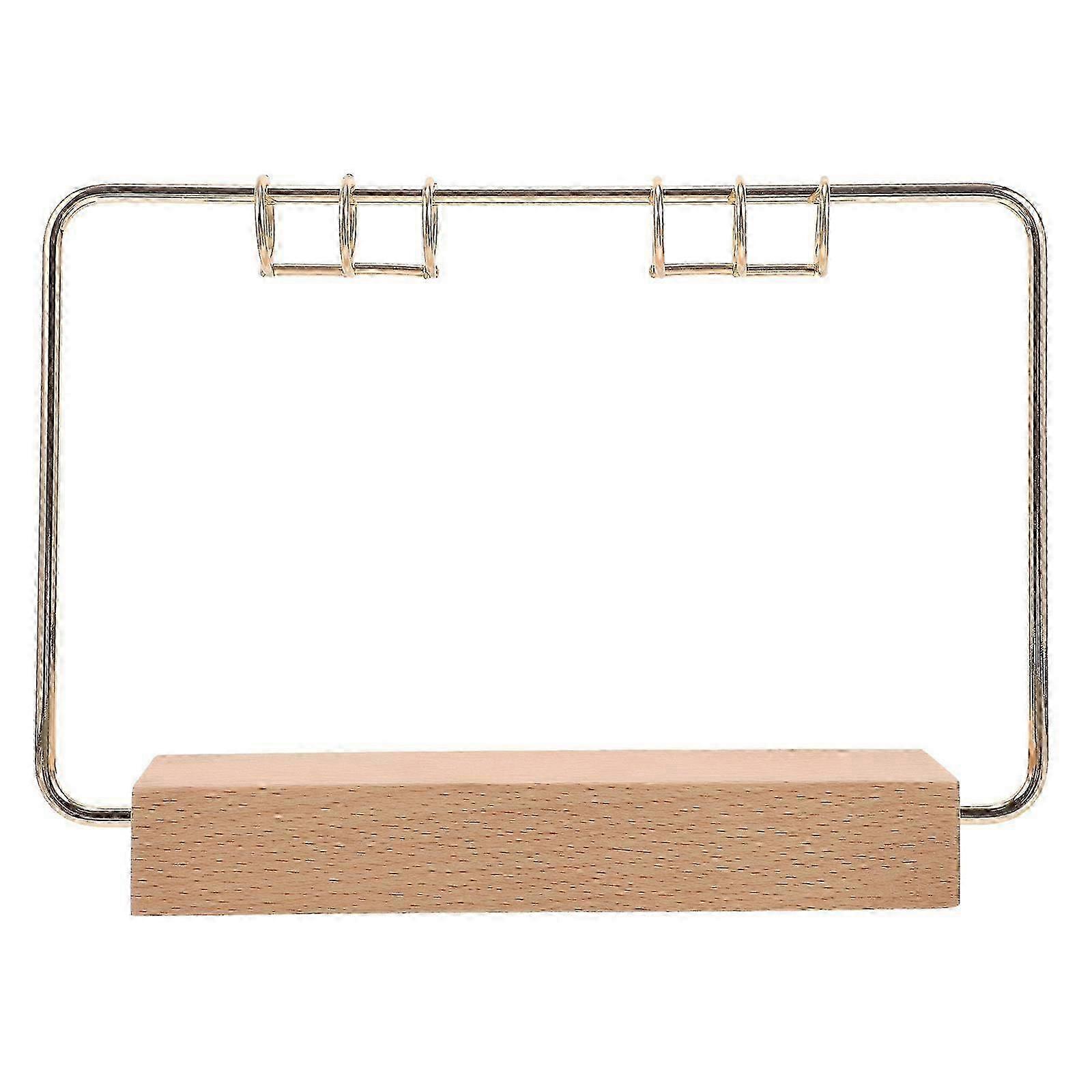 1 Set Tabletop Desk Calendar Stand Flip Calendar Support Holder Rack for Home