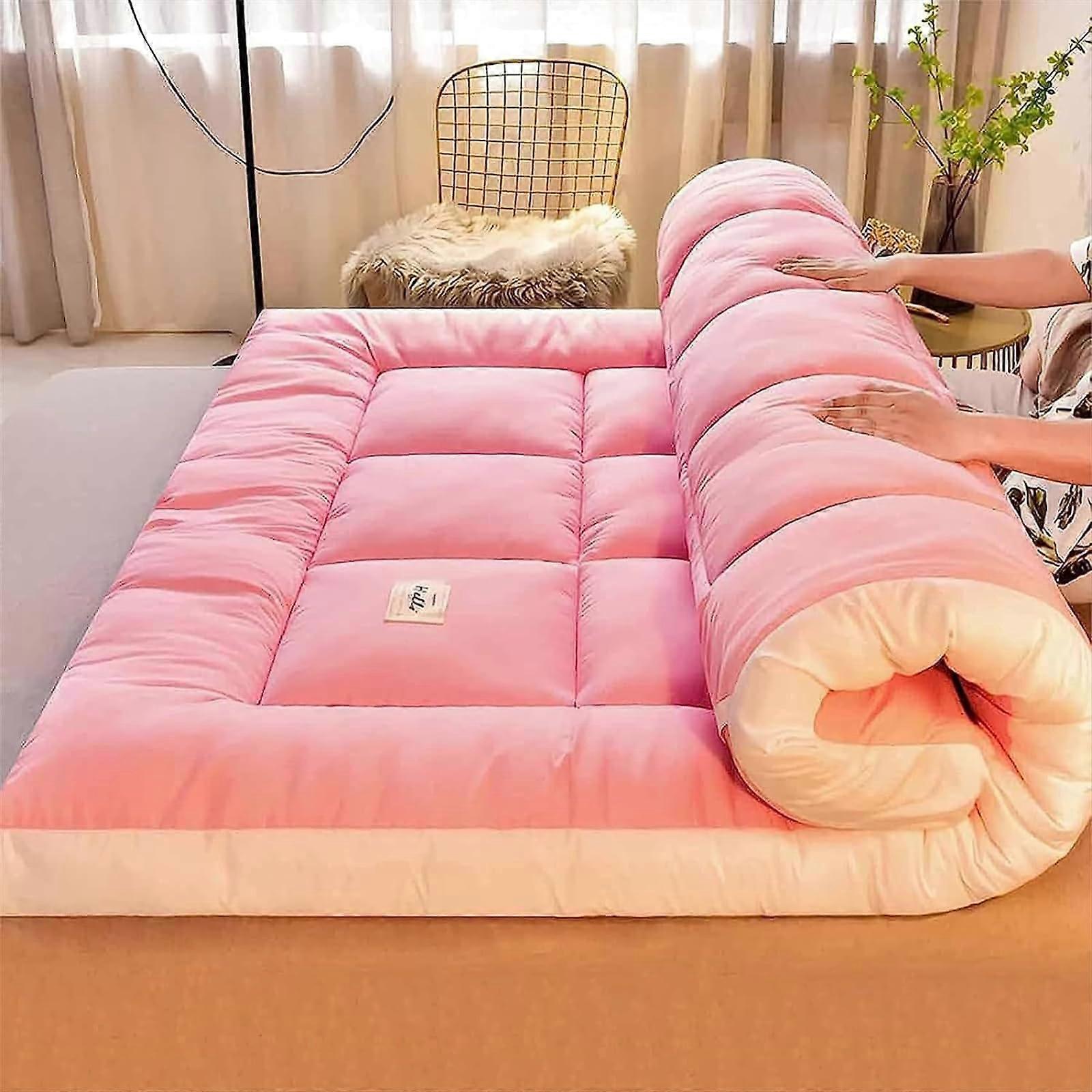 Extra thick futon mattress, 150x200cm, breathable, foldable, comfortable, durable for camping and home use