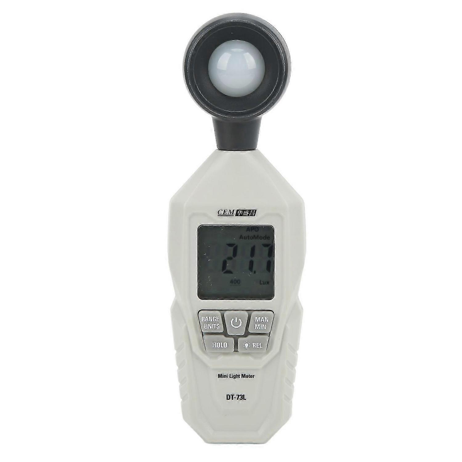 DT73L Illuminometer Mini Digital Light Illuminance Meter with 4 Digit LCD Display for Light Strength Measure
