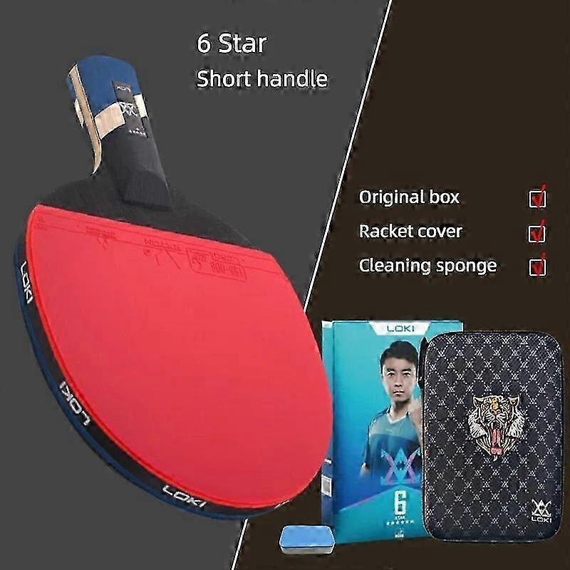 9 نجوم تنس الطاولة مضرب المهنية 5 + 2 الكربون بينغ بونغ مجداف 6/7/8/9 نجمة الهجوم الفائق مع المطاط اللاصق