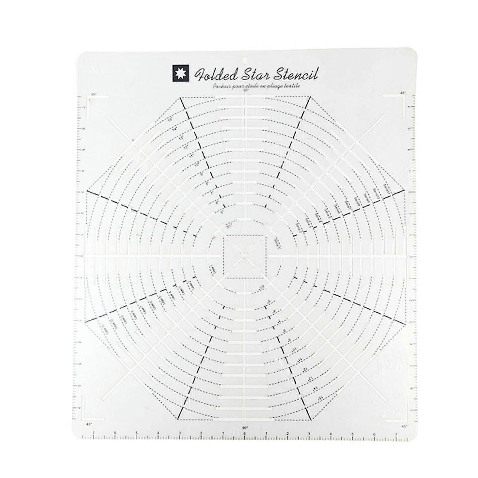 Multifunctional Sewing Ruler Fabric Cutting Ruler Acrylic Quilters Ruler Patchwork Ruler for Easy Precision Cuts Star 15 inches