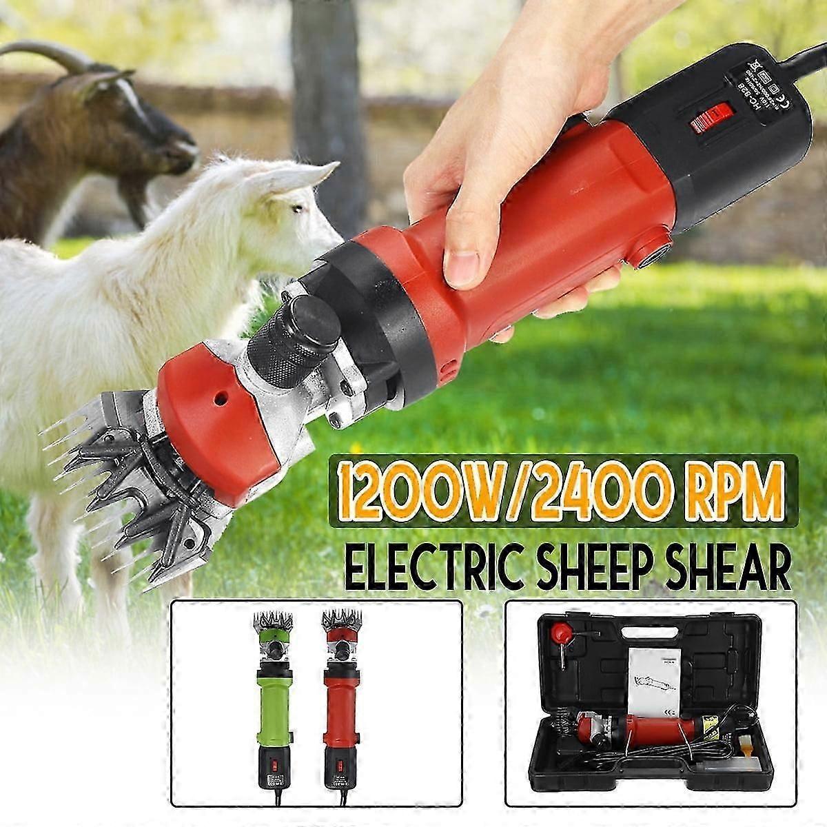 1200W Electric Sheep Shears, Portable Sheep Trimmer with 6 Gears, Electric Goat Shears for Sheep, Goats, Llamas, Horses, Alpacas, Thick Coat and Resis