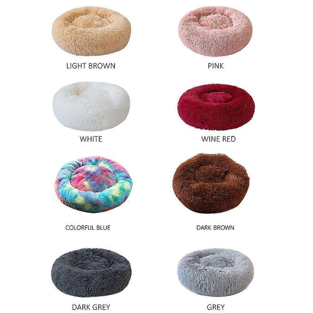 Soft Plush Round Pet Bed Cat Soft Bed Cat Bed for Cats Small Dogs