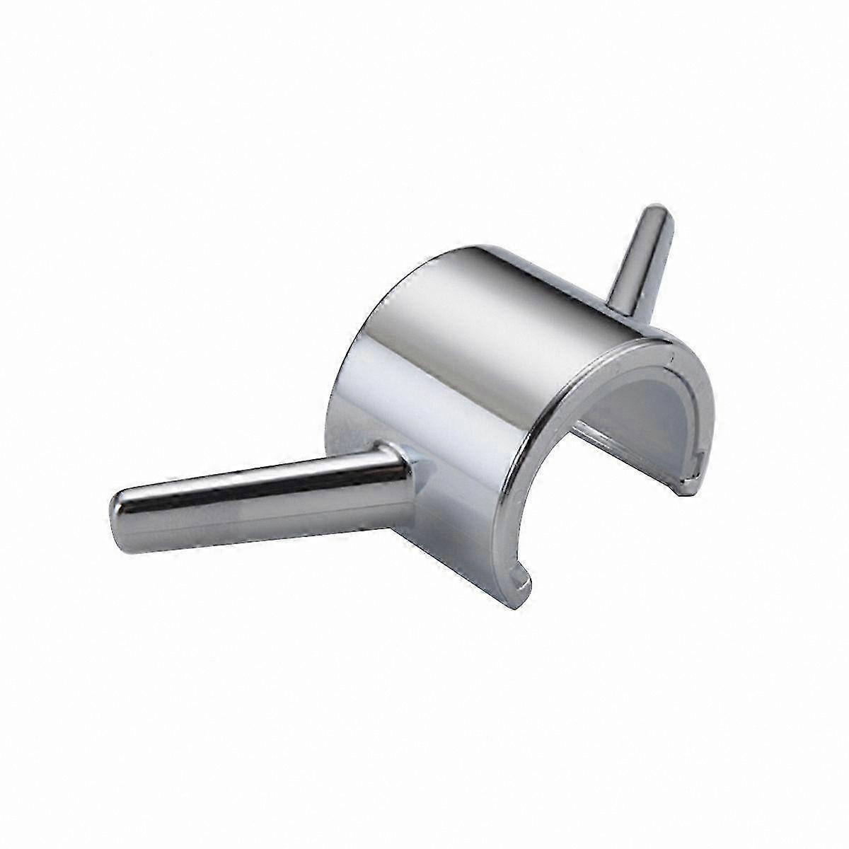 Bath Towel Hook with Electroplating Finish for Shower Rod or Pole, Ideal for Hanging Bathrobes and Loofahs