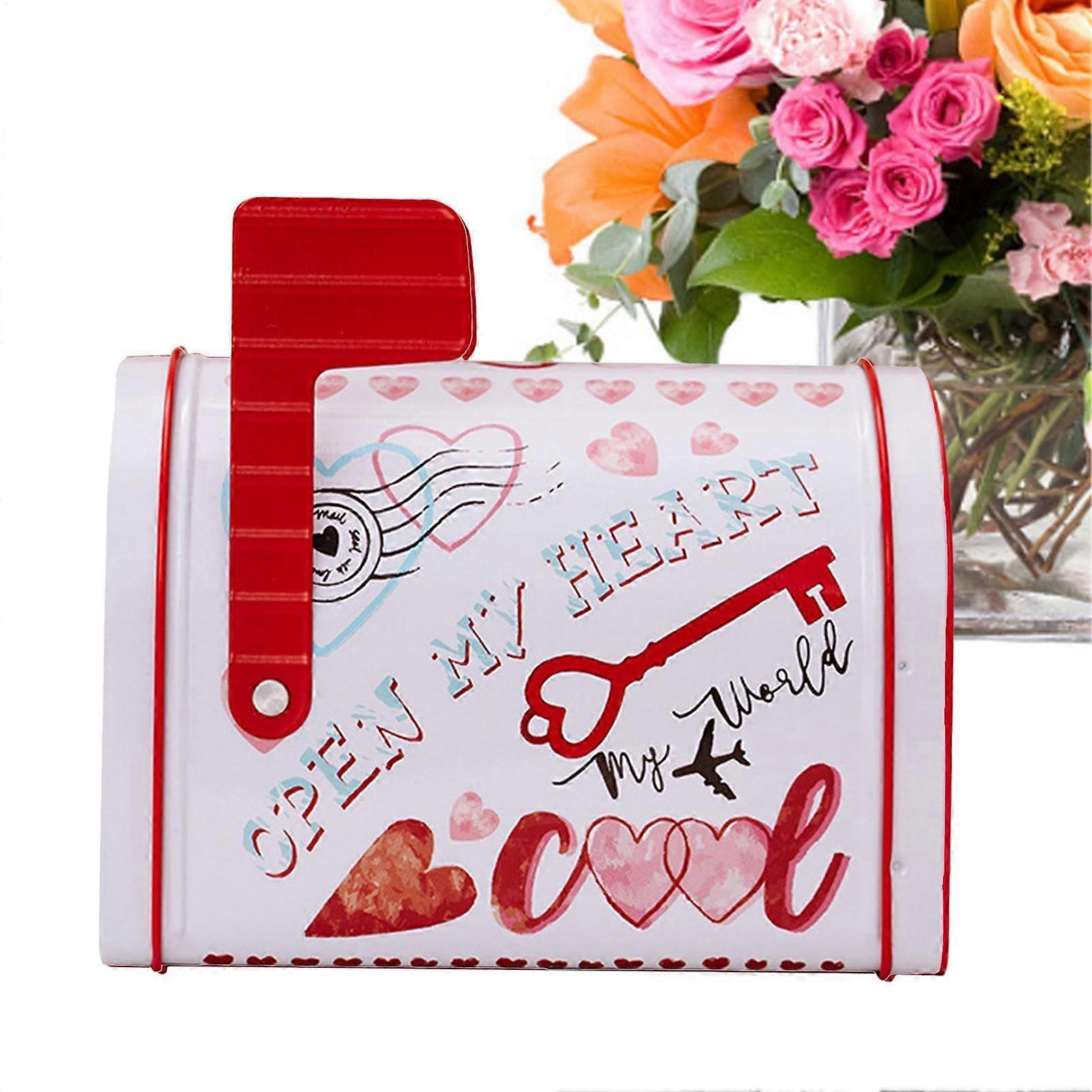 Valentine's Day Mailbox Multipurpose Valentine Mailboxes for Gifts White