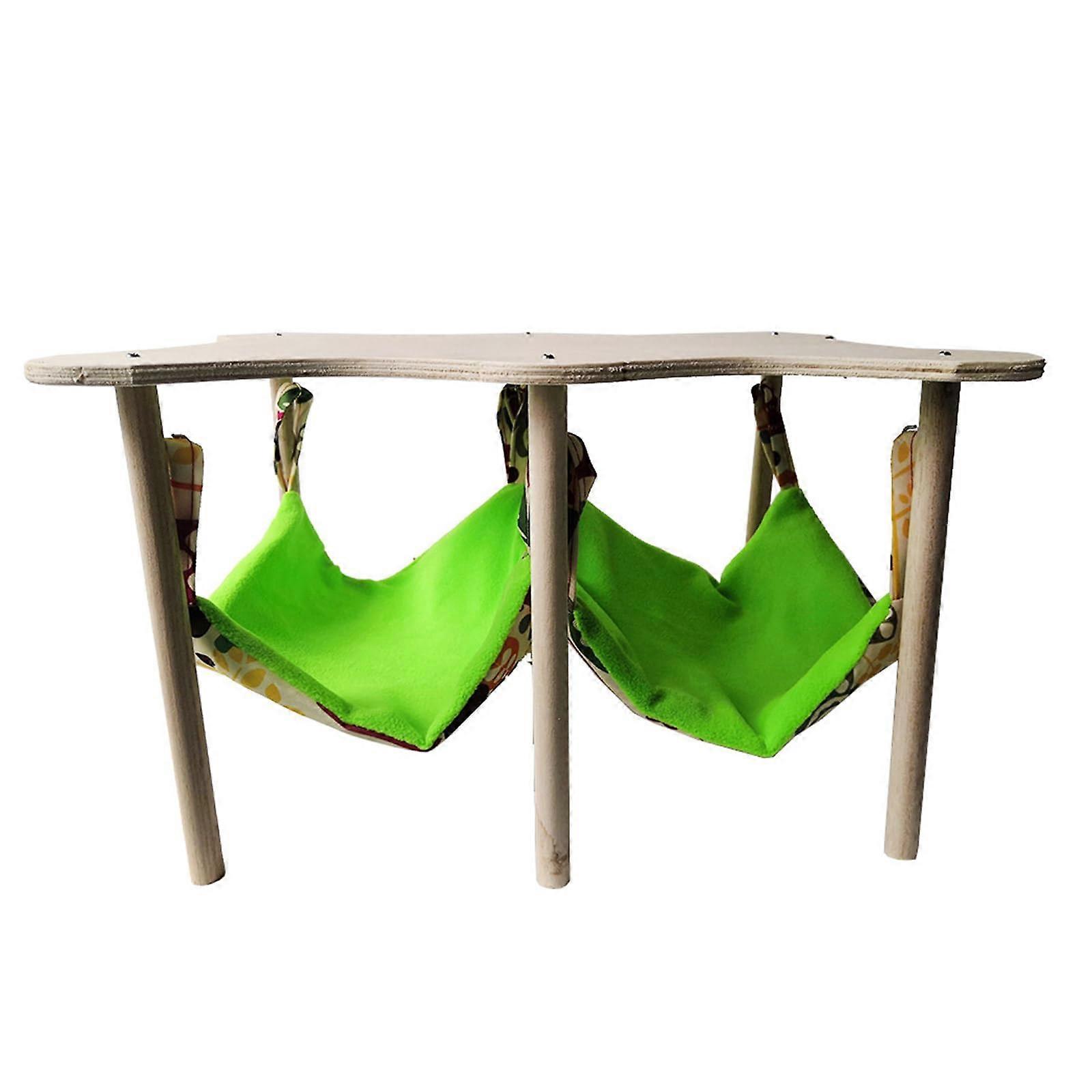 Parrot Wings Hammock Hanging Bed with Wooden Platform Small Hammock Comfortable Hanging Bed Hamster RELET BeLe