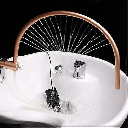 Spa Wash Basin Faucet with Adjustable Water Circulation Head for Salon Shampoo Bed, Hair Salon Scalp Care, and Waterfall Functions