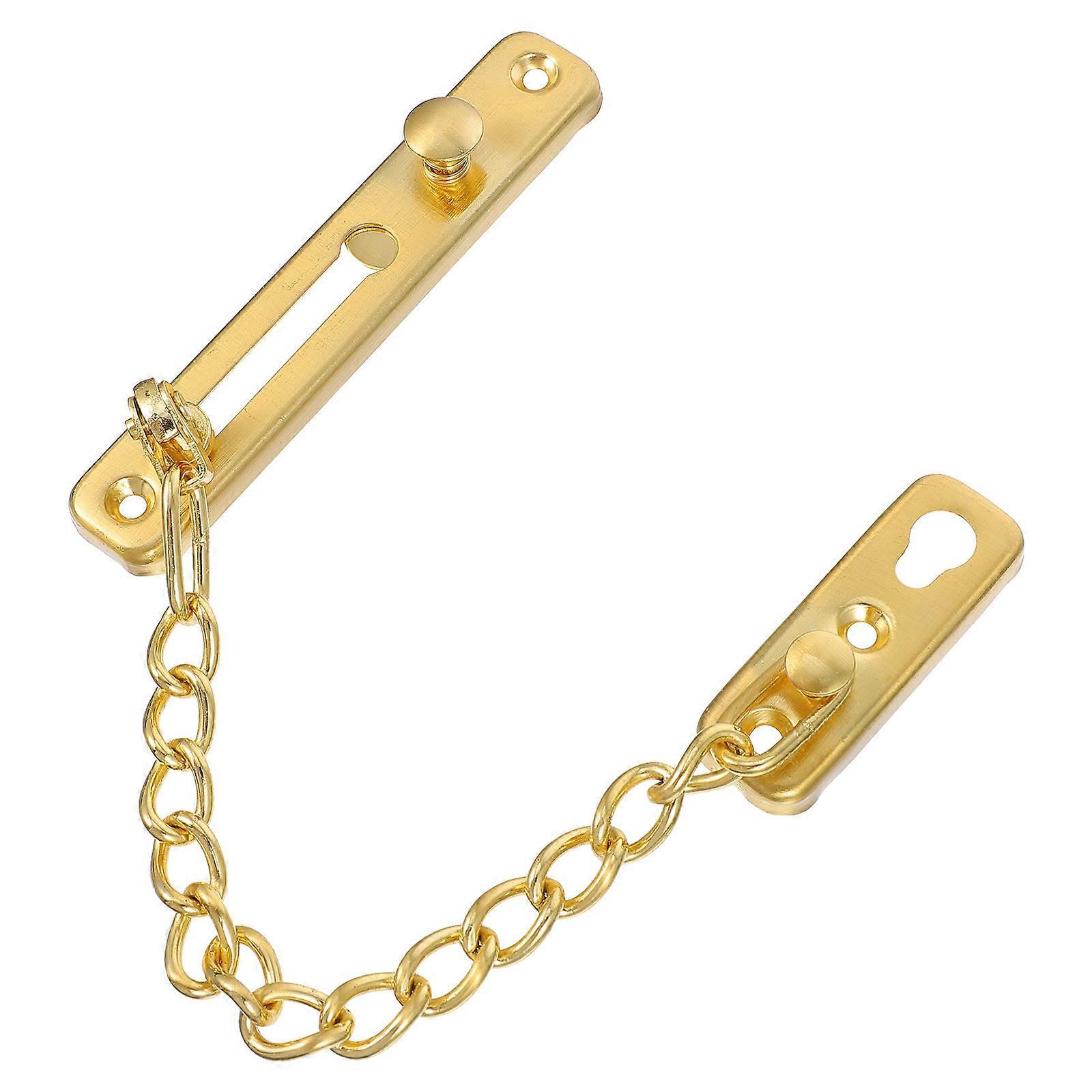 Stainless Steel Door Chain Lock for Home, Garage, Hotel Durable Theft Protection with Smooth Finish