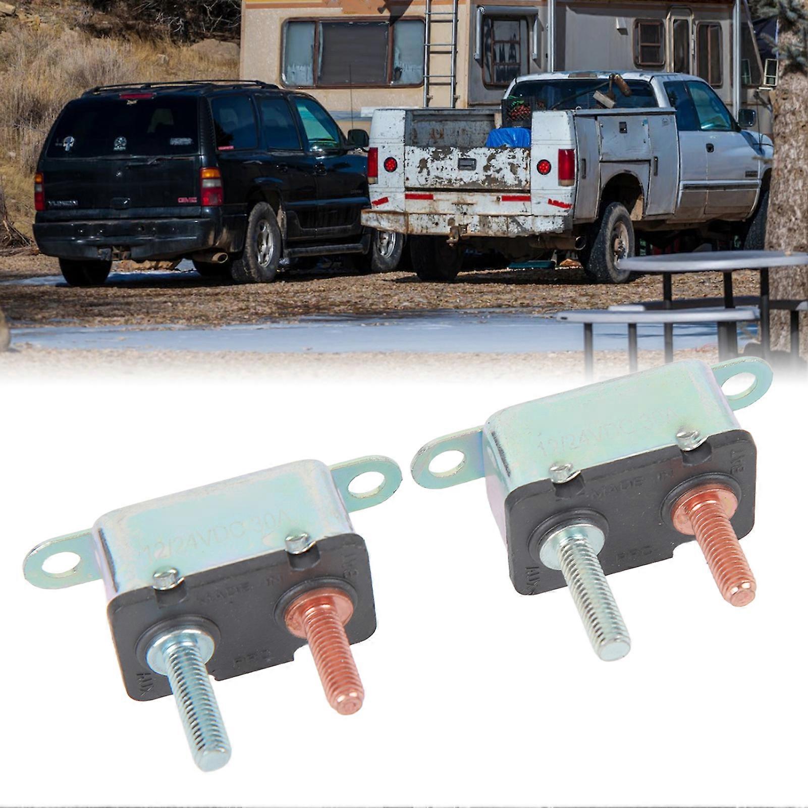 Auto Reset Circuit Breaker 12V 24V Stud Bolt Circuit Breaker for Automotive Ship 30A 