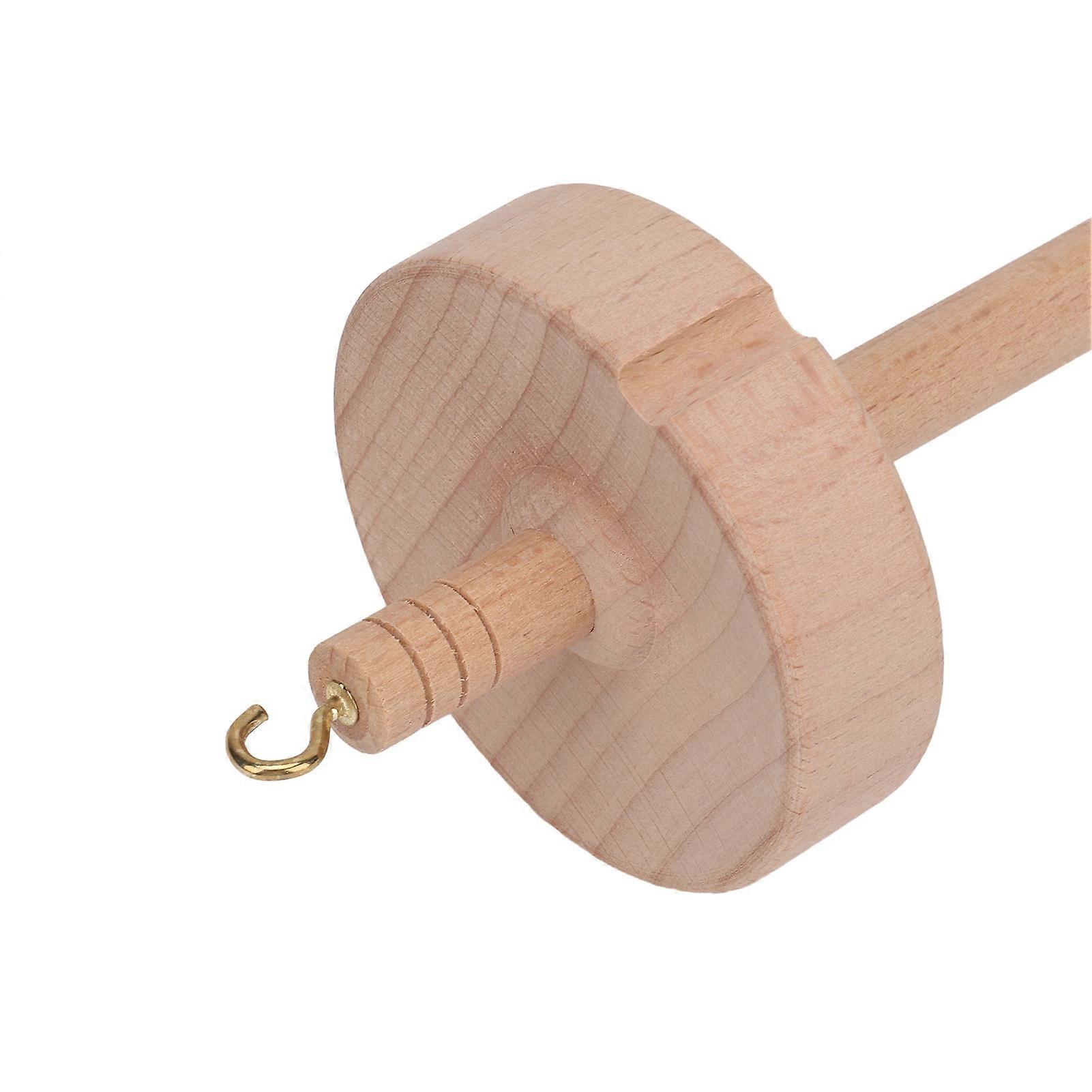 Wooden Drop Spindle Top Whorl Spinning Wheel Yarn Spindle Yarn Making Hand Carved Wooden Spindles Tool for Beginners