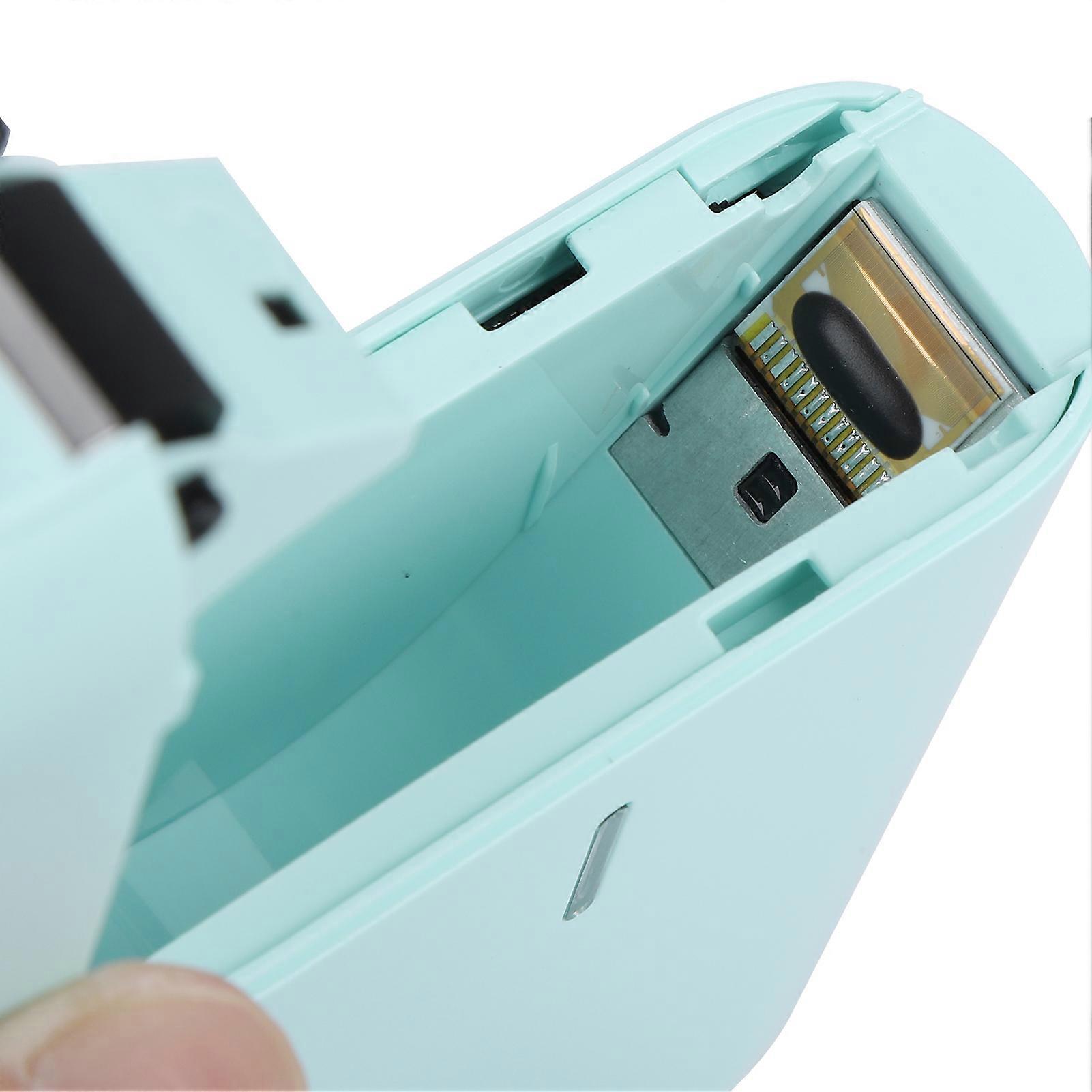 Small Label Printer Household HandHeld Portable Bluetooth Thermal Sticker Maker Machine(Green )