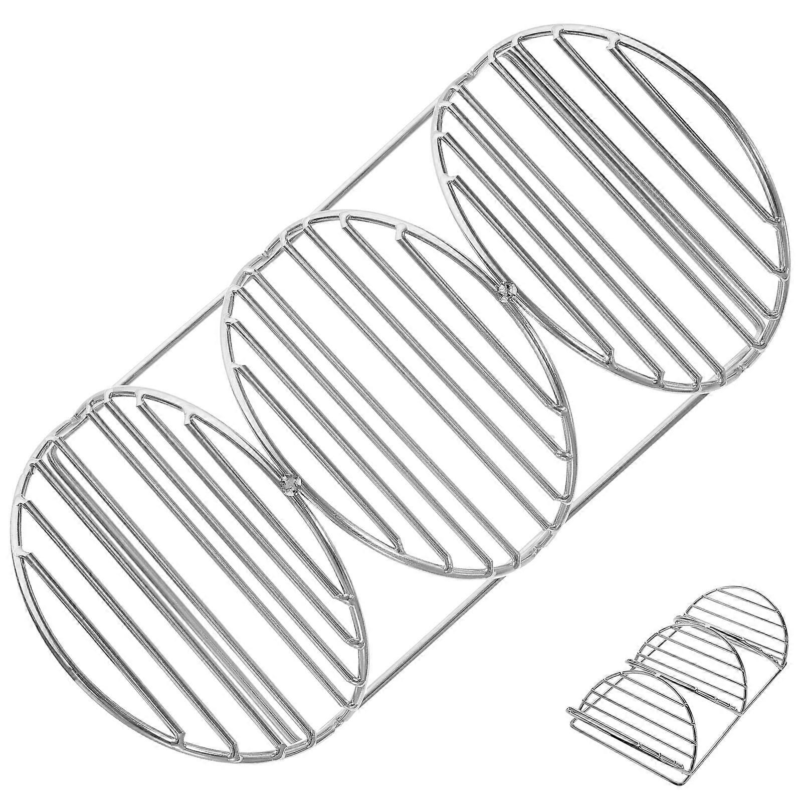 Premium Stainless Steel Taco Holder Shaped Non Slip Base Burritos And Sandwiches