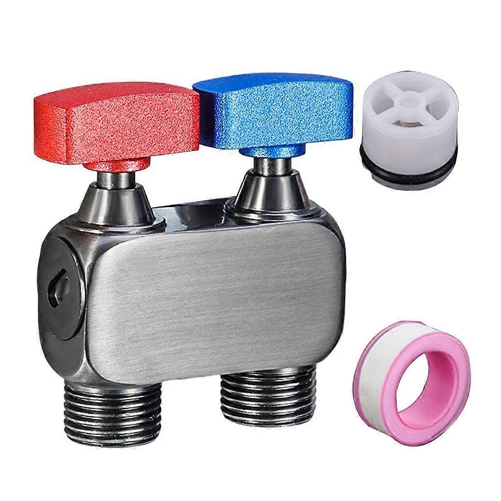 Double Control Brass Valves Handheld Sprayer Set for Bathroom Installation