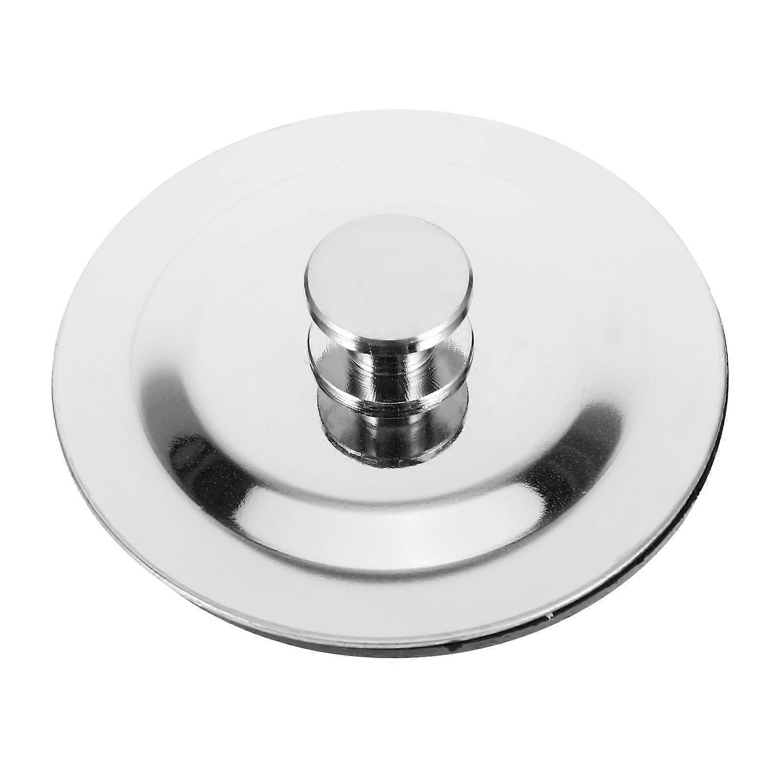 Stainless Steel Drain Plug for Bathroom Use Silver Color Easy to Clean and Mold Resistant 1 Pack