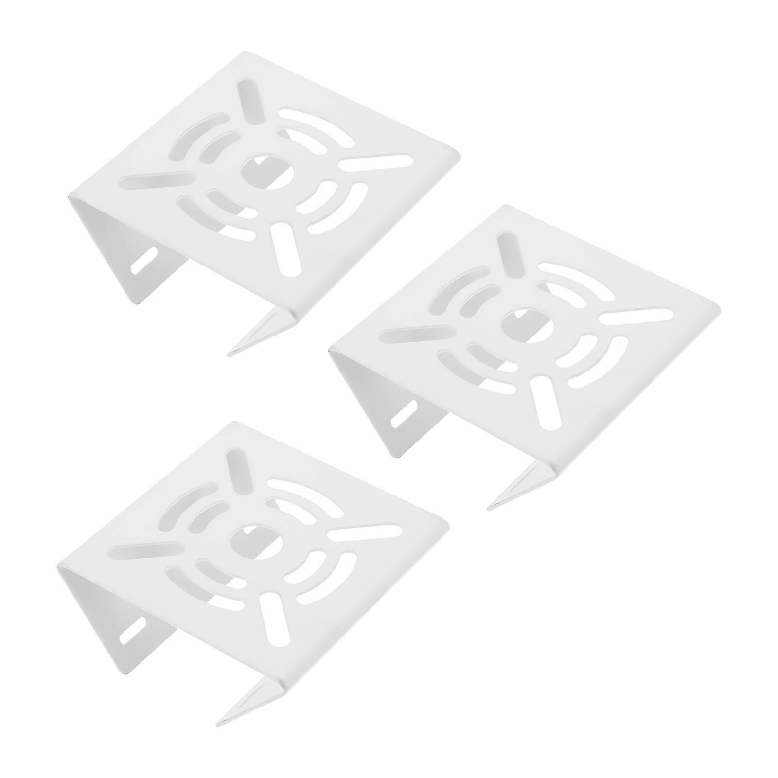 Universal Wall Ceiling Mount Bracket for Security Camera White Steel Durable Adjustable 3pcs