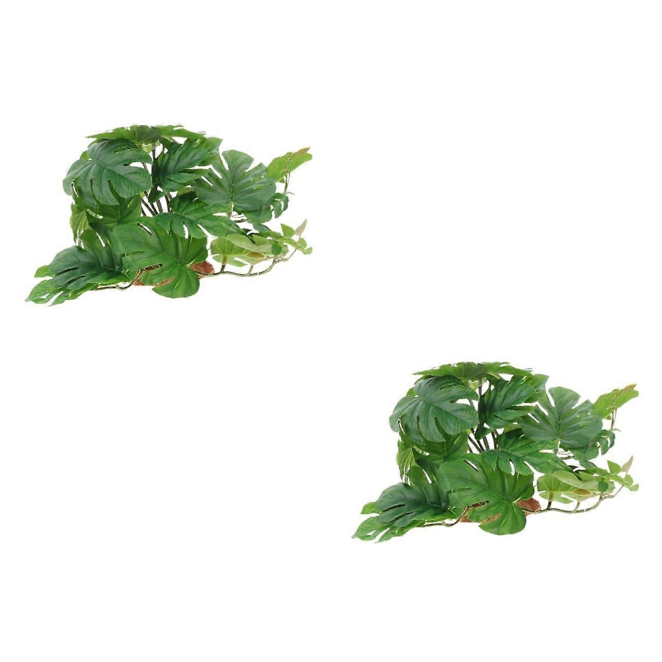 Climbing Box for Pets, Reptile Hideout, Artificial Plant, Terrarium Habitat