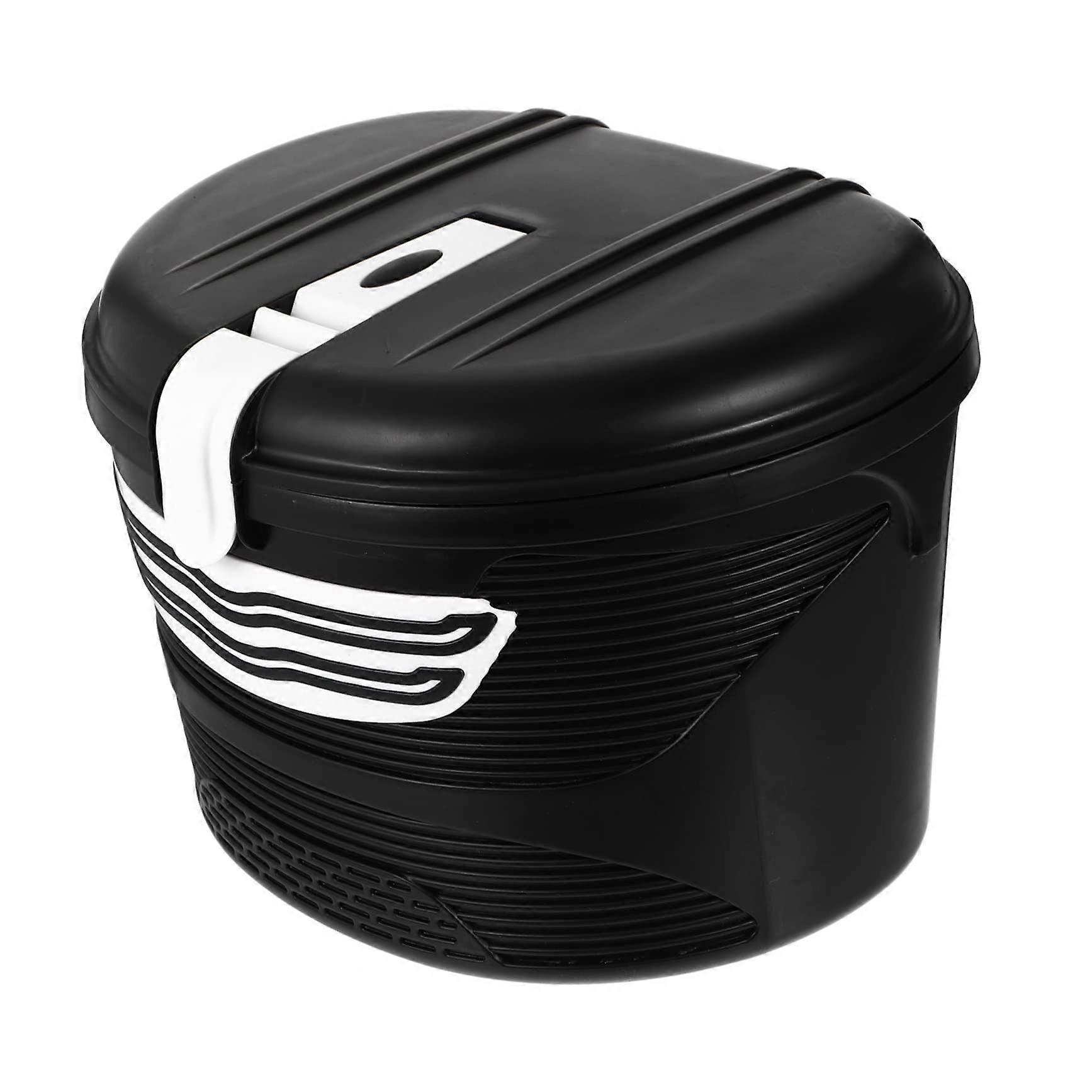 1 Set Plastic Front Frame Bicycle Basket with Lock Waterproof Bike Front Basket for Bikes and Bicycles and Durable for Safe Storage of Items