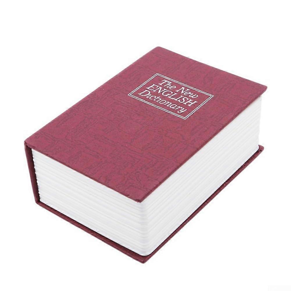 Elegant Disguise Secret Storage Box, Functioning as a Stylish Decorative Piece (Red)