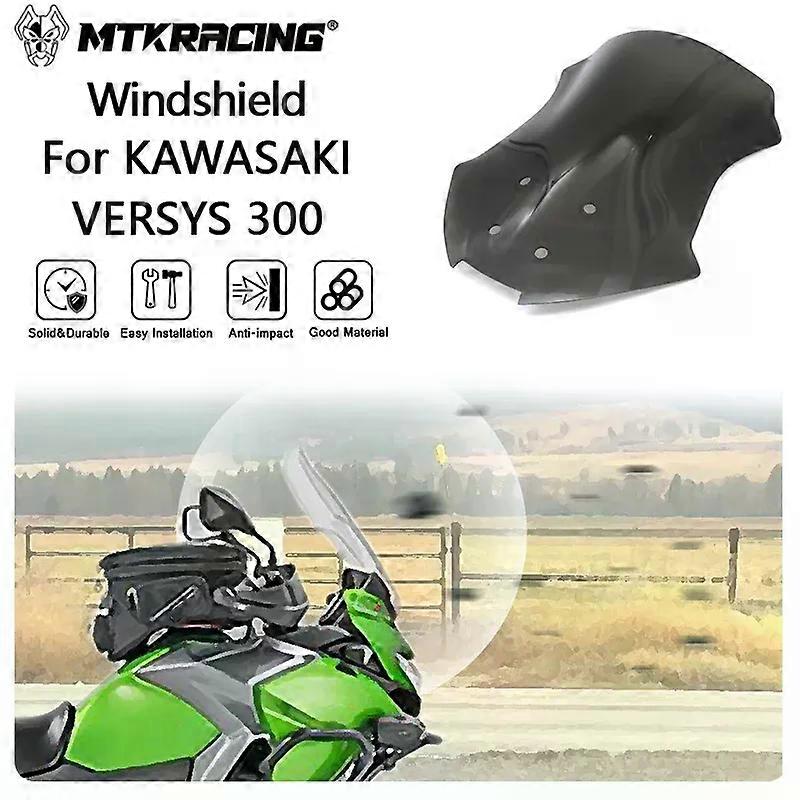 MTKRACING Windshield For KAWASAKI VERSYS-300 2014-2022 Motorcycle Fairing Windshield Front Windshield Visor