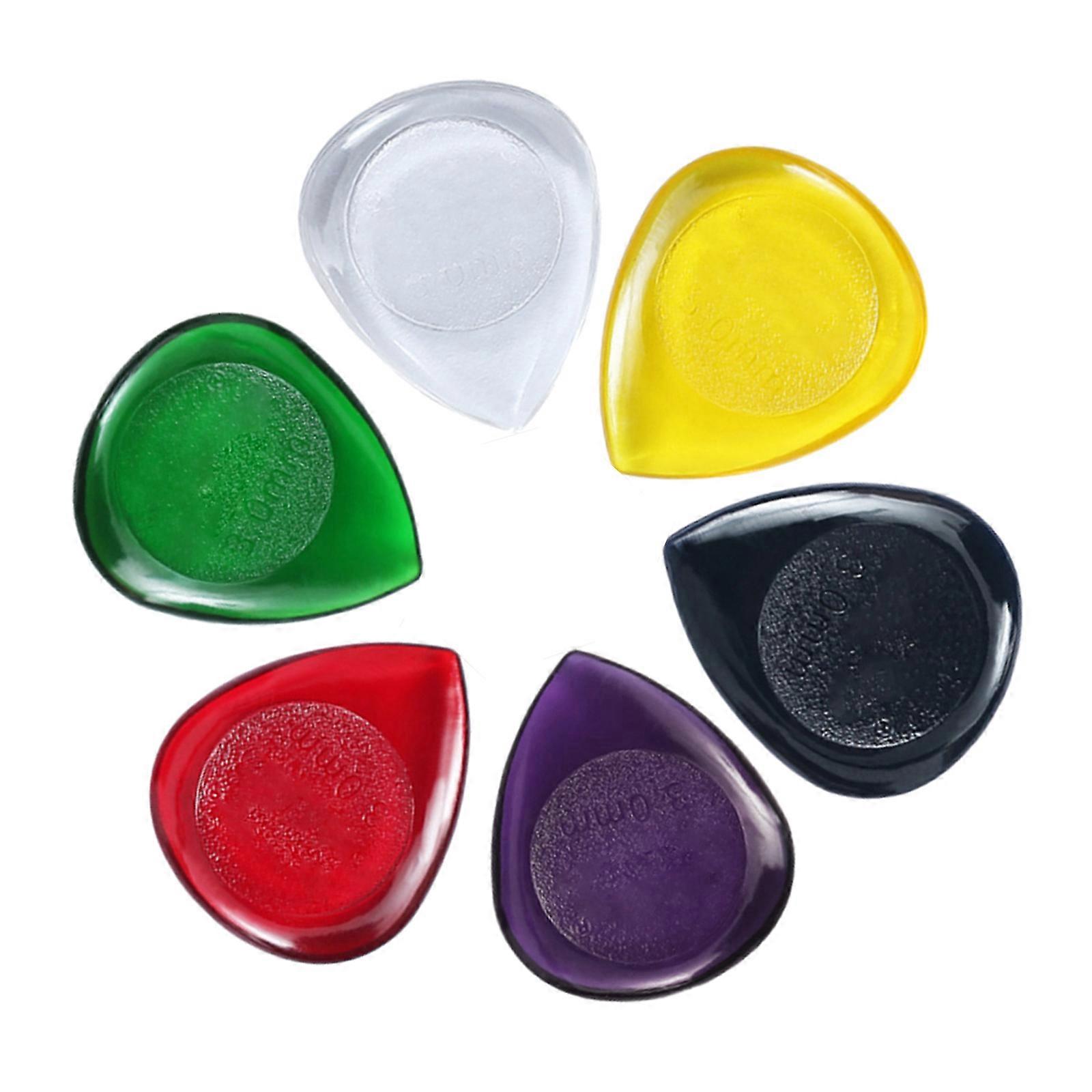 6 st akustisk gitarr bas plocka plektrum stor storlek elgitarr plocka vattendroppe formad gitarr plocka slitstark flerfärgad