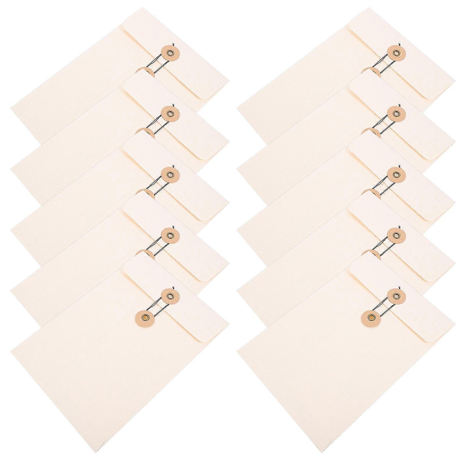 File Pockets Paper Document Organizer Large File Storage Bags Home Organization Rectangular Shape Receipt Storage 10Pcs