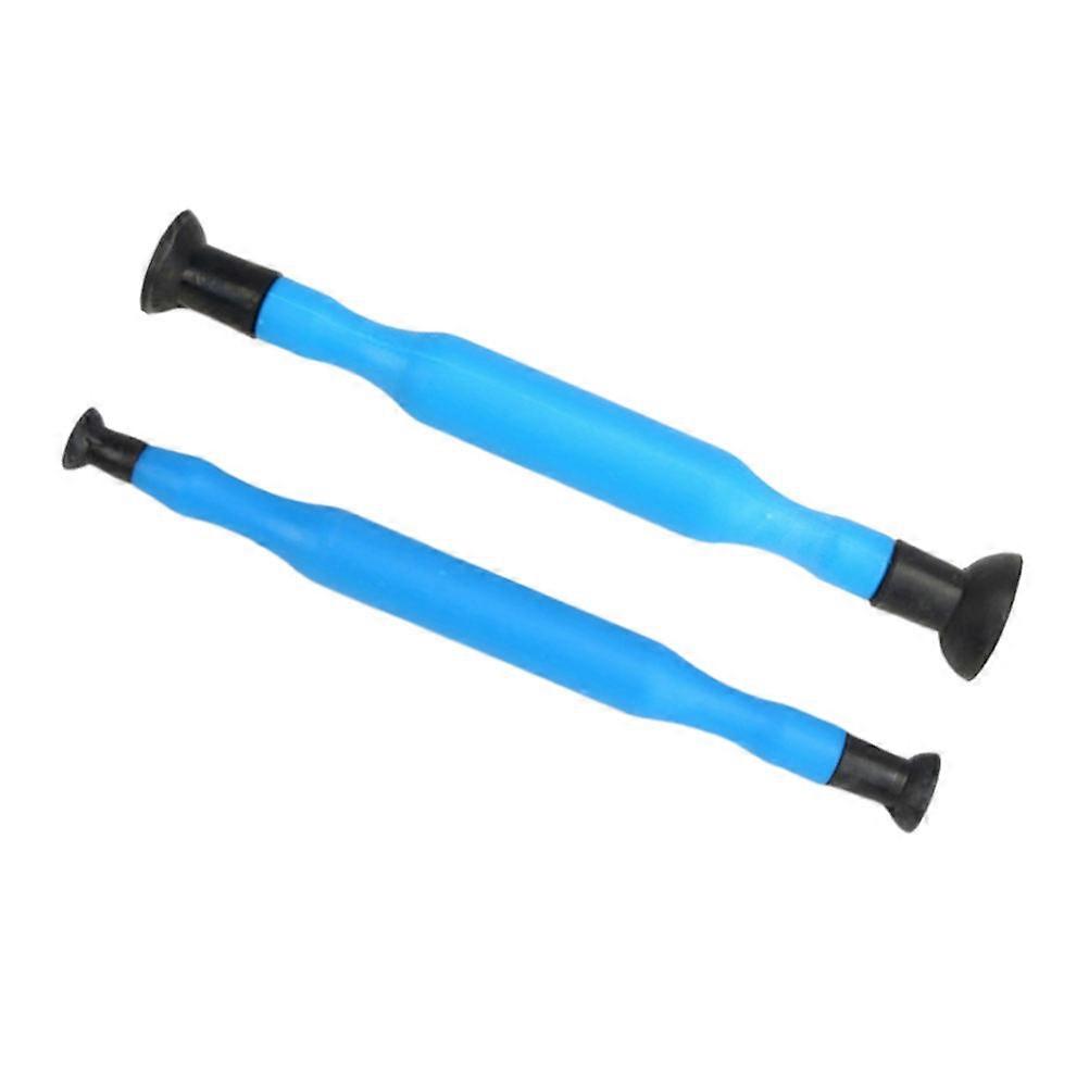 Blue Rubber Grinding Rod for Car Use Manual Valve Lapping Stick Suitable for All Vehicles 2Pcs