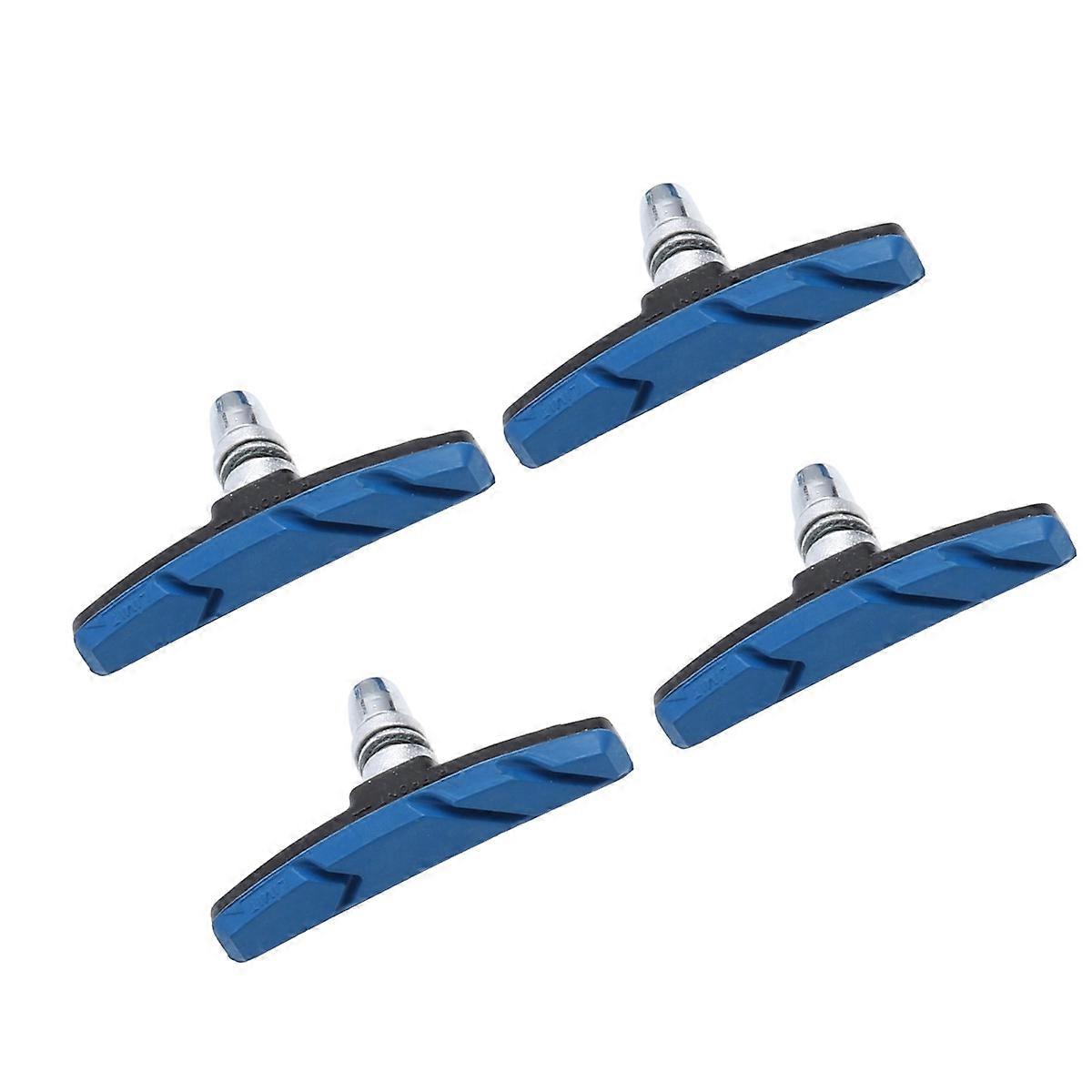 Blue Bicycle Brake Pads for System Sturdy and Weather Proof for Mountain Road Cycling